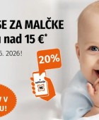 Muller akcija -15% na vse za malčke junij 2026