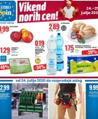 Eurospin vikend norih cen do 25.7.
