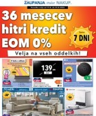 Harvey Norman katalog 36 mesecev hitri kredit EOM 0%