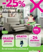 Momax katalog -25% na neznižane sedežne garniture