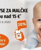 Muller akcija -15% na vse za malčke avgust 2026