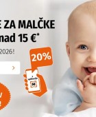 Muller akcija -15% na vse za malčke september 2026
