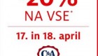 C&A velikonočni popust – 20 %