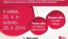 Dvojne in trojne pike v trgovinah Mercator