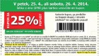 Spar 25% popust na izdelek po vaši izbiri