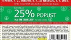 Spar akcija kupon za 25 % popust na izdelek
