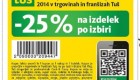 Tuš akcija kupon za 25 % popust
