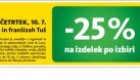 Tuš akcija kupon za 25 % popust