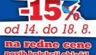 Intersport akcija jubilejna ponudba – 15 %
