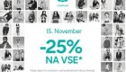 C&A akcija -25 % na vse