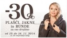 Mana akcija – 30 % na plašče, jakne in bunde