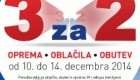 Intersport akcija 3 za 2 do 14. 12.