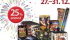 Merkur akcija 25 % na pirotehniko do 31. 12.