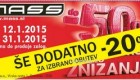 Mass akcija –  totalno znižanje do 31. 1.