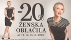 Mana akcija – 20 % na ženska oblačila do 15. 3.