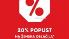 NKD akcija – 20 % na ženska oblačila 14. 5.