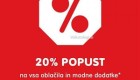 NKD akcija 20 % popusta do 27. 5.