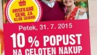 Mercator akcija – 10 % za člane kluba Senior 31. 7.