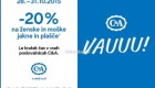 C&A akcija – 20 % na jakne in plašče do 31. 10.