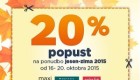Modiana akcija – 20 % popusta do 20. 10.