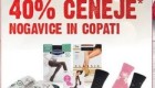 Mercator akcija 40 % nogavice in copati 22. 11.