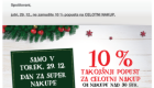 Mercator akcija 10 % popust 29. 12.