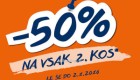 Takko akcija – 50 % popust na vsak 2. izdelek