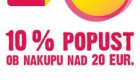 Mercator akcija – 10 % za upokojence 11. 02.