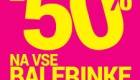 Mass akcija do – 50 % na balerinke do 30. 04.