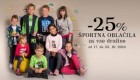 Mana akcija – 25 % na športna oblačila do 23. 10.