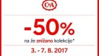 C&A akcija – 50 % na že znižano do 07. 08.