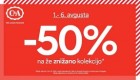 C&A akcija – 50 % na že znižano do 06. 08.