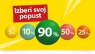 Merkur akcija Izberi svoj popust 29. 10.