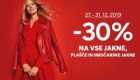 C&A akcija – 30 % na jakne, plašče do 31. 12.