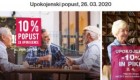 Mercator akcija – 10 % za upokojence 2. 4.