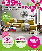 Momax katalog Do -39% na izbrane dnevne sobe, predsobe in kopalnice Momax katalog Do -39% na izbrane dnevne sobe, predsobe in kopalnice