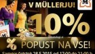 Muller akcija Večerni nakupi – 10 % na vse 28. 5.