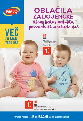 Pepco katalog Oblačila za dojenčke