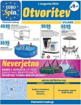 Eurospin katalog Vojnik otvoritev