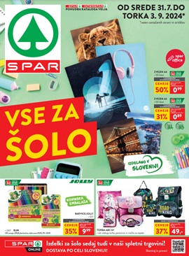 Spar katalog Vse za šolo