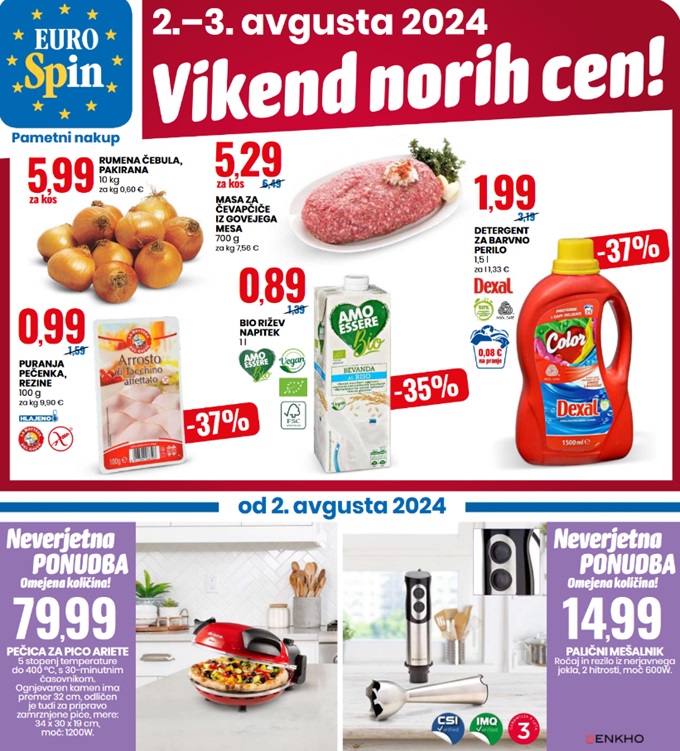 Eurospin vikend norih cen