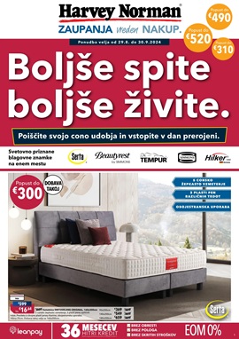 Harvey Norman katalog Boljše spite boljše živite