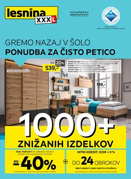 Lesnina katalog Gremo nazaj v šolo