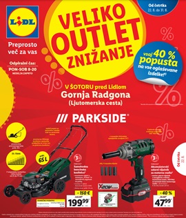 Lidl katalog Veliko outlet znižanje Gornja Radgona