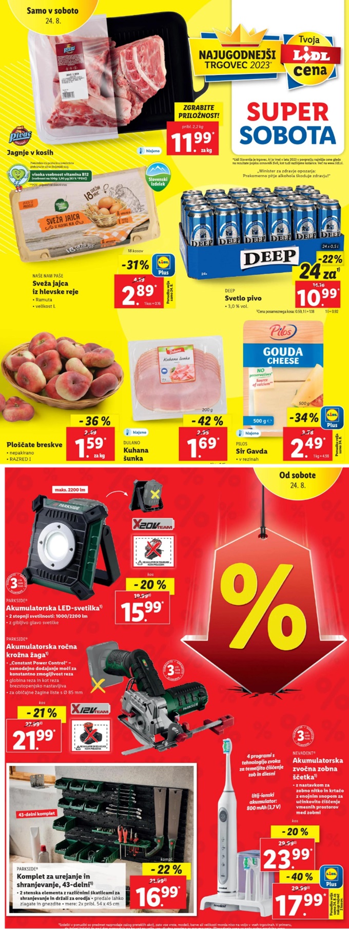 Lidl super sobota 24.8.