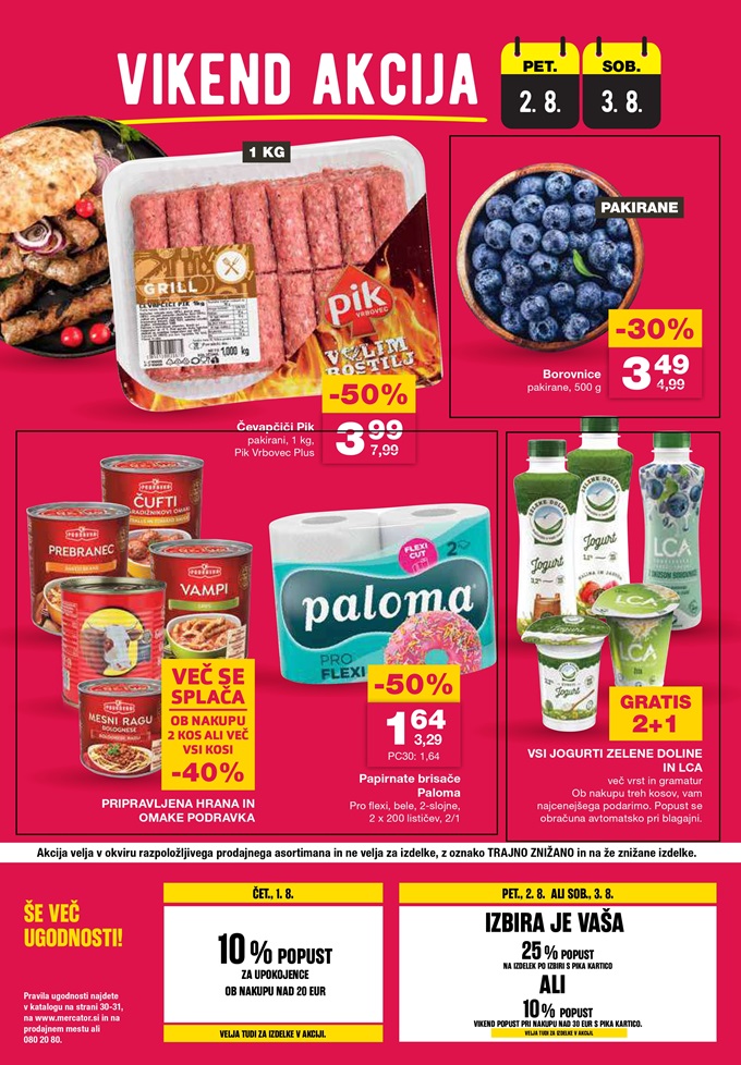 Mercator vikend akcija