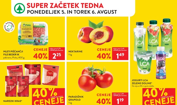 Spar in Interspar akcija za začetek tedna