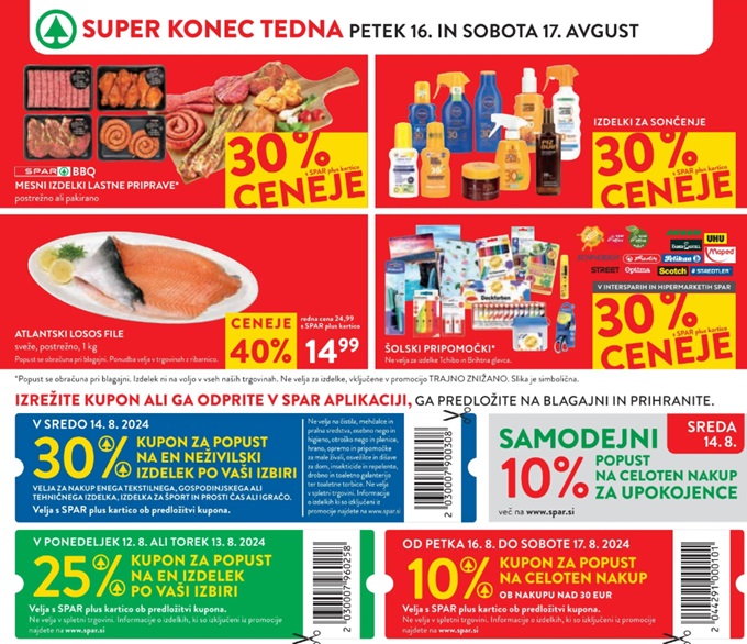 Spar in Interspar vikend akcija