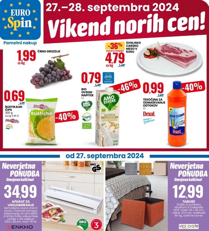 Eurospin vikend norih cen