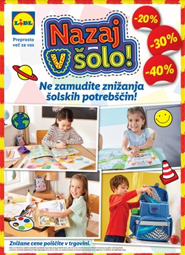 Lidl katalog Nazaj v šolo